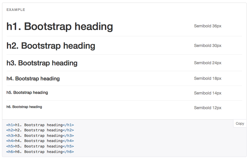 Bootstrap header styles