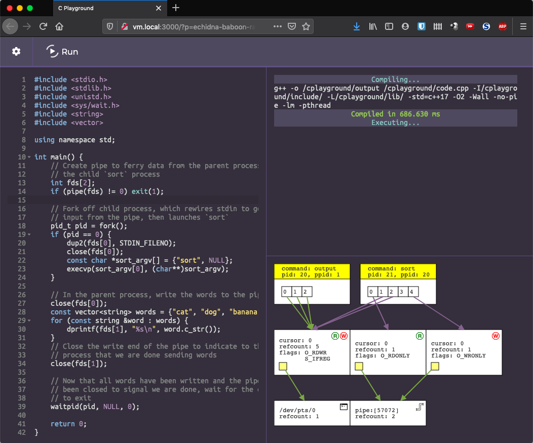 Generating Diagrams for Teaching Multiprocessing